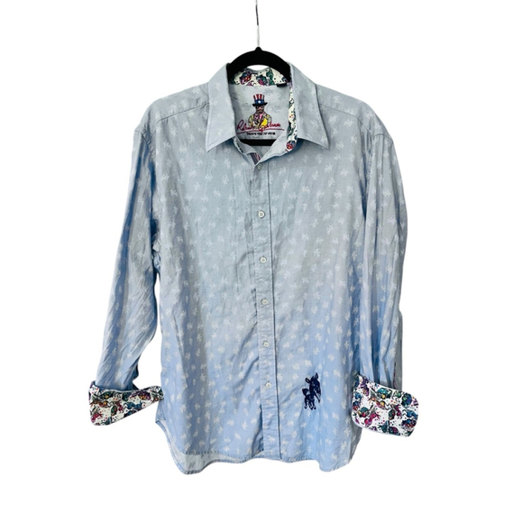 Robert Graham Other - Robert Graham Democrat Voters Donkey Button Down Shirt Size Large Flag Embroider